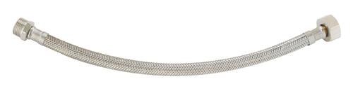 Flexible sanitaire 1 écrou tournant femelle 15/21 - 1 raccord mâle 15/21 - Longueur 500 mm - DN13